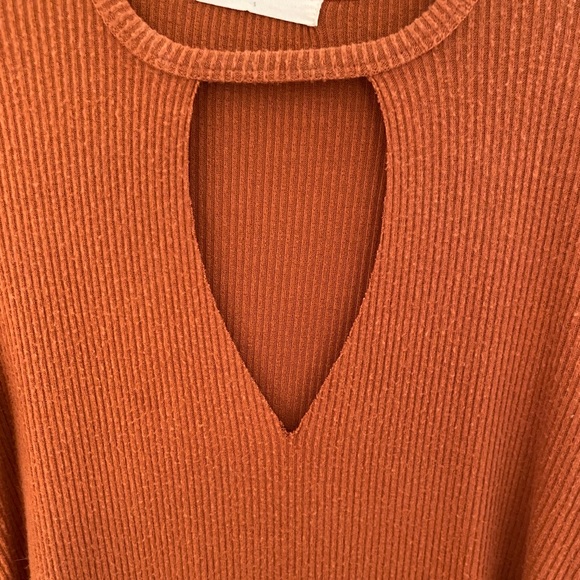 Urban Outfitters Burnt Orange Long Sleeve - Picture 3 of 4